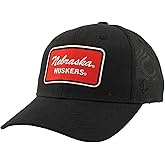Nebraska Cornhuskers NCAA Officially Licensed Snapback Hat Big Rig Patch Black Brick