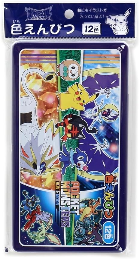 Amazon Showa Note ポケモン サン ムーン カラー鉛筆12色セット缶ケース付 427 カトラリーアソートセット オンライン通販