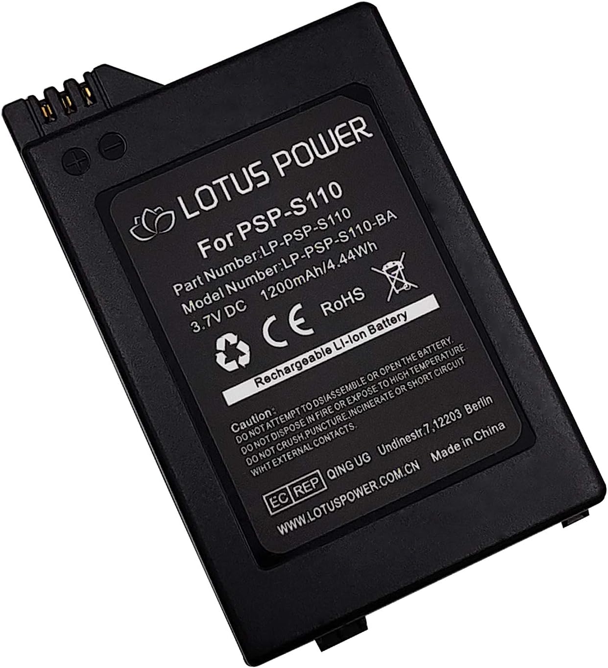 Premium PSP S110 Battery 3.7V 1200mAh High Capacity - Image 3