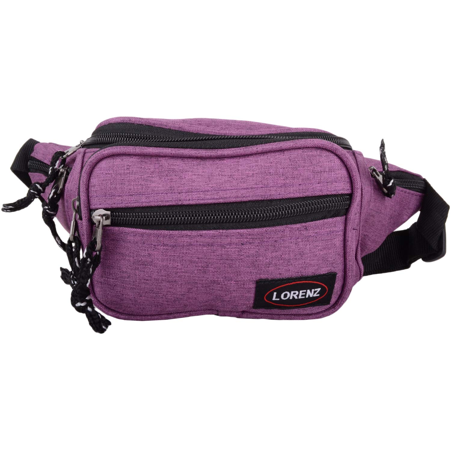 Valita Mens/Ladies Soft Polyester Travel/Holiday Bumbag/Waist Bag - Mauve