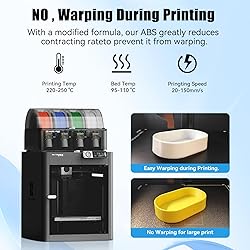 CCTREE ABS+ Filament 1.75mm, Strong and Durable 3D