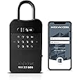 MojoBox, Digital Lockbox, Bluetooth Key Lockbox, iOS/Android App Remotely Generates Offline Access Codes for 1 Time Use, Temporary Use, Permanent Use, and Exact Dates/Times Without Internet