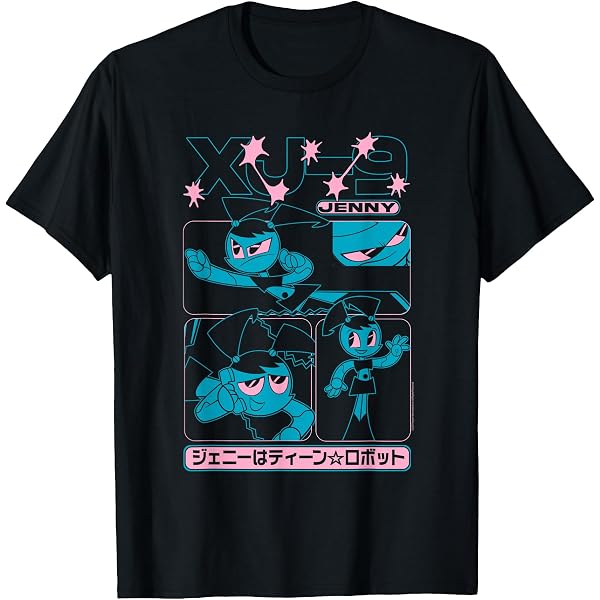 Amazon.com: My Life as a Teenage Robot Jenny Cute Kanji Cartoon T