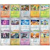 Pokemon TCG 5 Card Lot - Pokeball Pattern Holo Foil - Assorted Variety Bundle - No Duplicates!