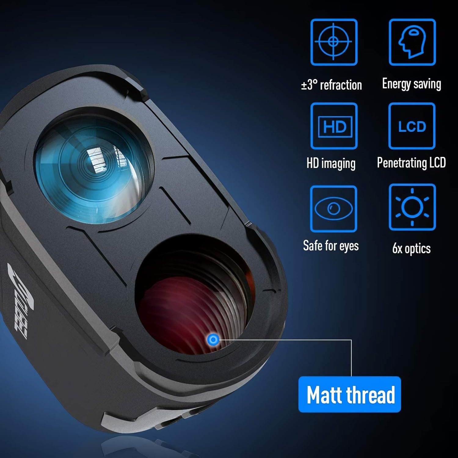 OUBEL Golf Rangefinder, 1200 Yards Hunting Rangefinder with Scan Mode