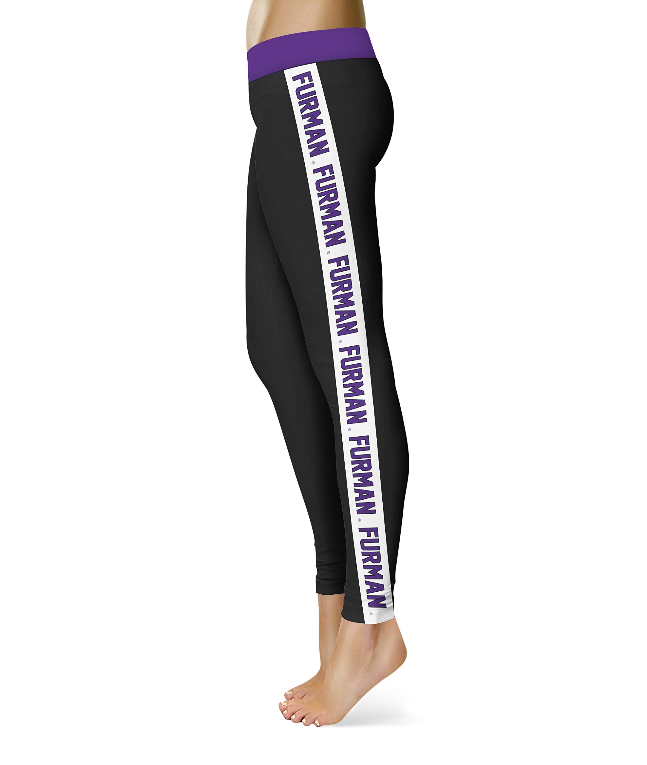 Furman Women's High Waist Athletic Stripes Leggings