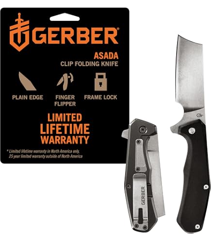 Gerber Gear Asada, Folding Cleaver, Red - Amazon.com