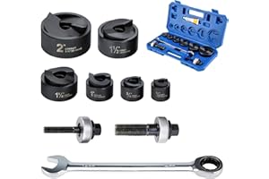 IBOSAD Manual Knockout Hole Punch Driver Kit 1/2 to 2 inch Electrical Conduit Hole Cutter Set KO Tool Kit (Conduit Hole Size 1/2"2")
