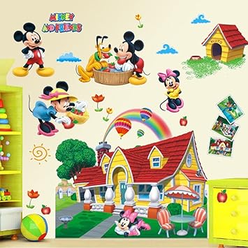 Amazon Com Mickey Mouse Clubhouse 3d Wall Decals Sticker