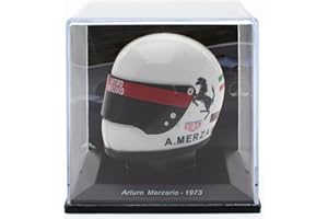OPO 10 - Formula 1 Helmet Compatible with Ferrari F1: Arturo Merzario 1973-1/5 Scale - CAS21