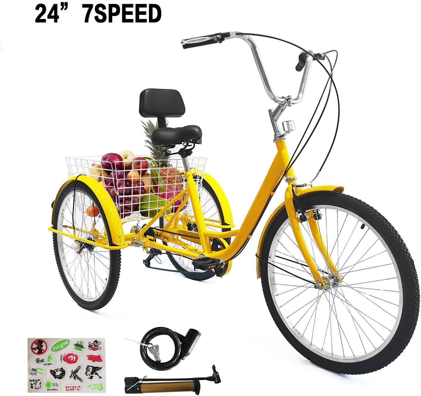 trike bike with basket
