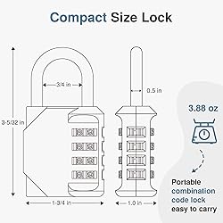 Puroma Combination Lock 4 Digit Waterproof Locker