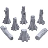 EnderToys Swamp Tree Trunks &amp; Logs - DND Terrain - Tabletop RPG Scenery and Wargame Terrain for 28mm Miniatures