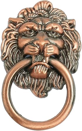 Uxcell Antique Style Copper Tone Lion Head Shaped Drawer Pull