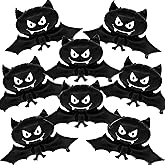 KatchOn, Black Bat Balloons - 35 Inch, Pack of 8 | Ghost Balloons | Baby Bat Balloon for Halloween Decorations Indoor | Halloween Foil Balloon for Spooky Decorations