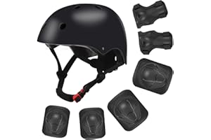 Kids Color Helmet & Protective Gear Set - Impact-Resistant, Adjustable, Comfortable Safety Gear for Bike, Skateboard, Scooter