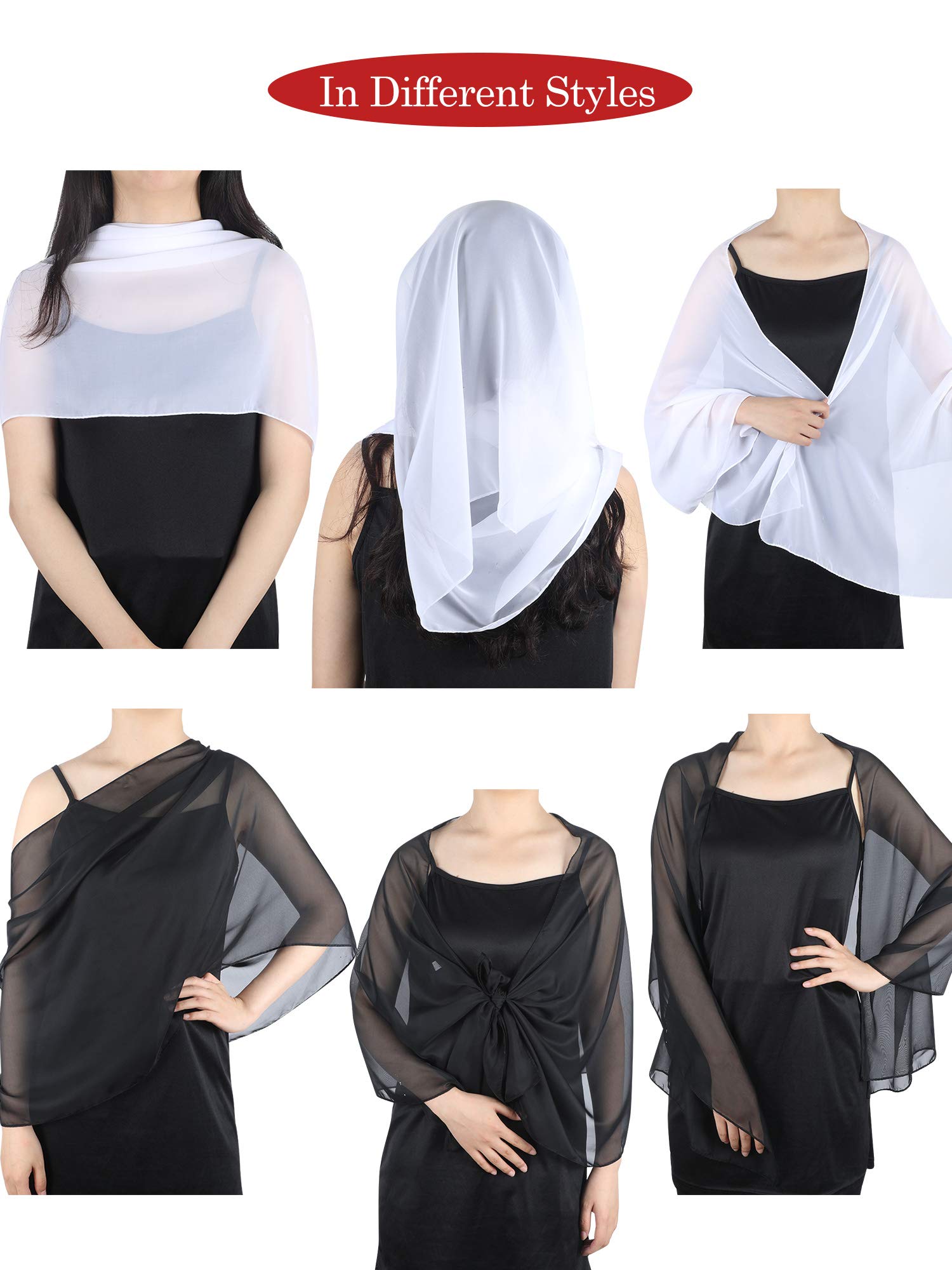 3 Pieces Soft Chiffon Scarfs Summer Sheer Sunscreen Wraps Seaside Beach Long Shawls for Women 3 Pieces Soft Chiffon Scarfs Summer Sheer Sunscreen Wraps Seaside Beach Long Shawls for Women