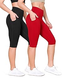 ODODOS ODLEX 2-Pack High Waist Knee Length Workout