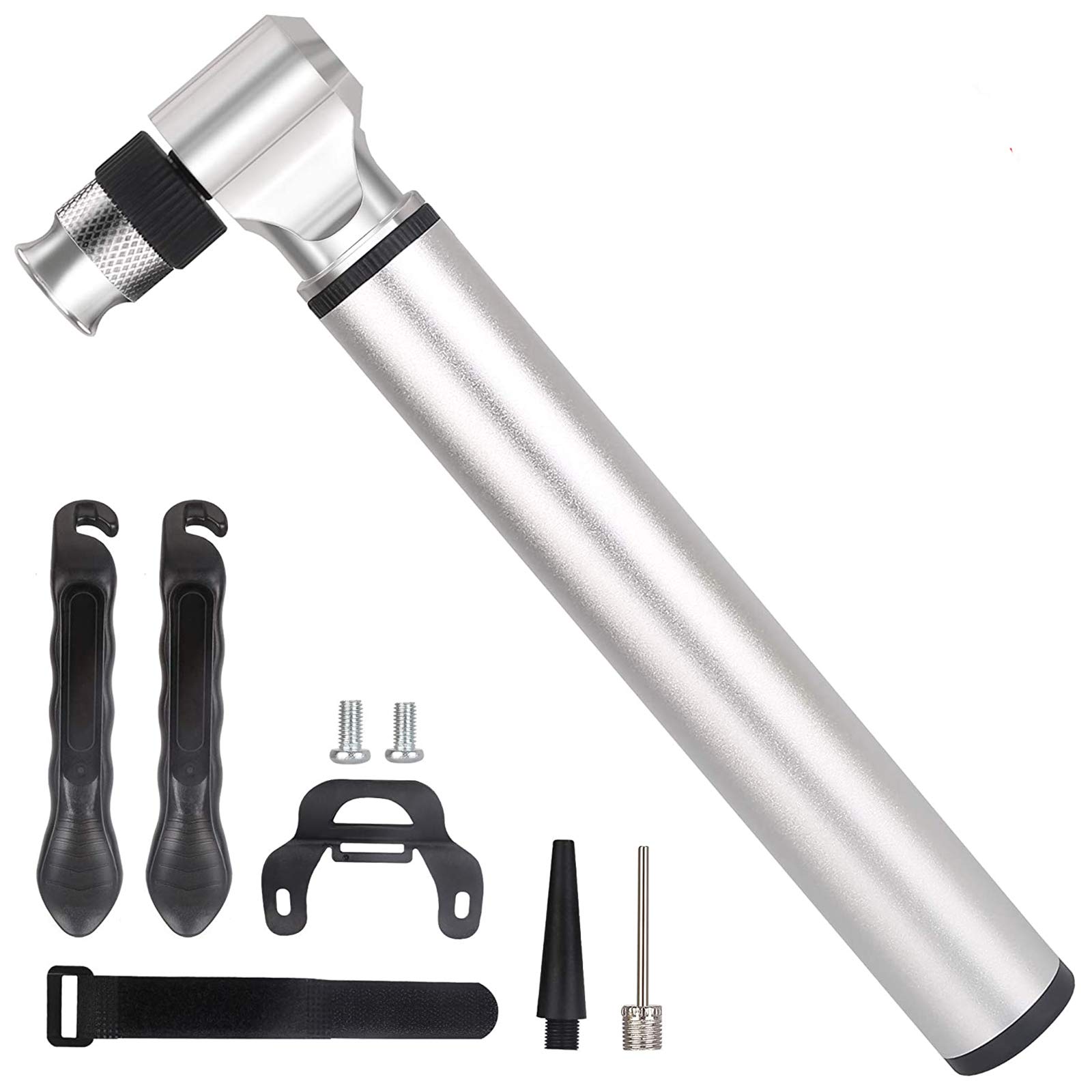 Mini Hand Bike Pump 300PSI Bicycle Tire Pump Portable Presta & Schrader Valve Road Mountain Bikes Tyre Pump