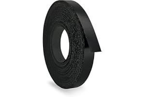 UNMAR Black Melamine Edge Banding Tape 3/4 inch x 25 ft Iron On Adhesive Wood Edging Veneer Trim Laminate Cabinate Furniture Plywood Formica Shelf Table Countertop Repair Flexible Edgebanding Strip Roll