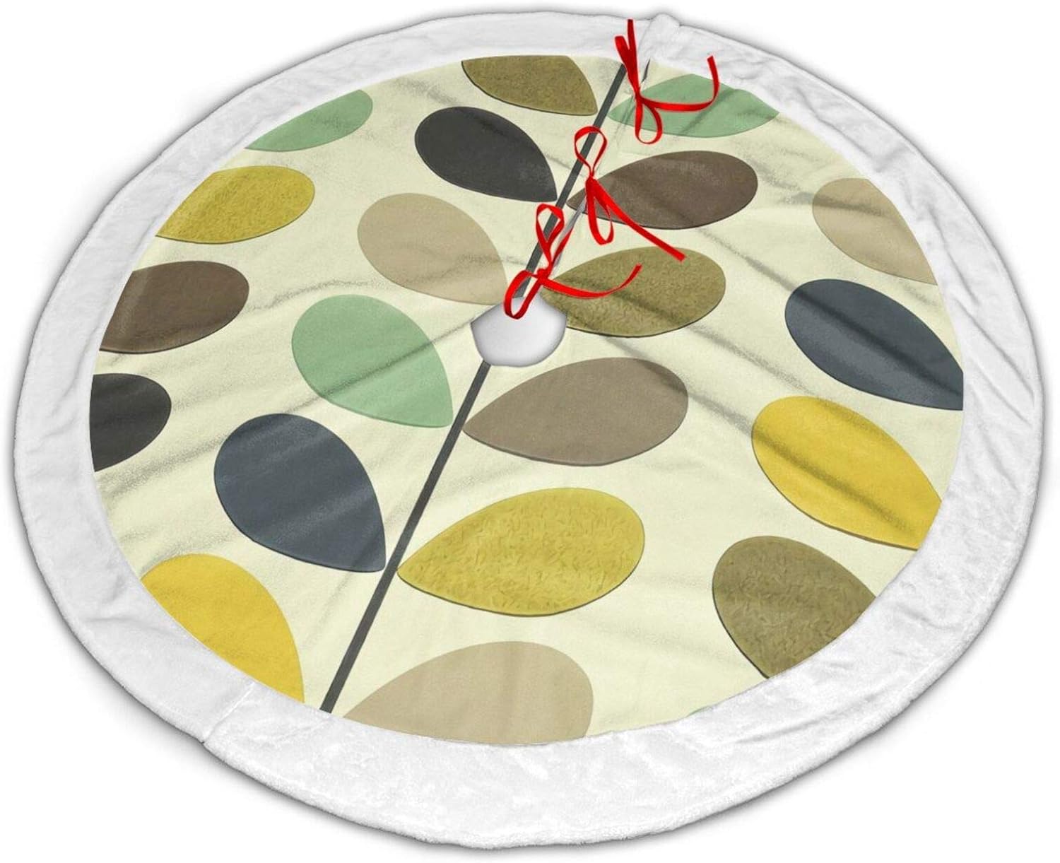 Amazon Com Orla Kiely Wallpaper Fashion Christmas Tree Skirt Holiday Party Christmas Tree Skirt 36 In Home Kitchen