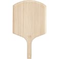 New Star Foodservice Wooden Pizza Peel, 16" L x 14" W, 24" Overall | Restaurant-grade pizza cutting board designed for smooth