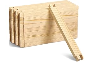 AceOrbit 20 Pcs Wood Needlepoint Stretcher Bars for Needlework, 8 Inches Stretcher Bar, Wood Canvas Frames for Embroidery, Cross Stitch & Quilting, Versatile Wooden Frame Bars for DIY Projects