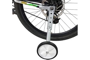 DOUBLE 2 C Training Wheels, Heavy Duty Bicycle Training Wheels for Kids Bike Stabilizer Mounted Kit Compatible for 16 18 20 22 inch Bike (1 Pair)