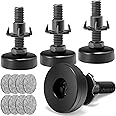NANMOTUE Leveling Feet Adjustable Furniture Feet, 3/8'' UNC Thread Furniture Levelers, Adjustable Leveling Feet for Table Chairs Cabinets Sofa Raiser, 4PCS Table Leg Levelers