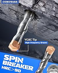 COMOWARE SDS Plus Rotary Hammer Drill Bit Set