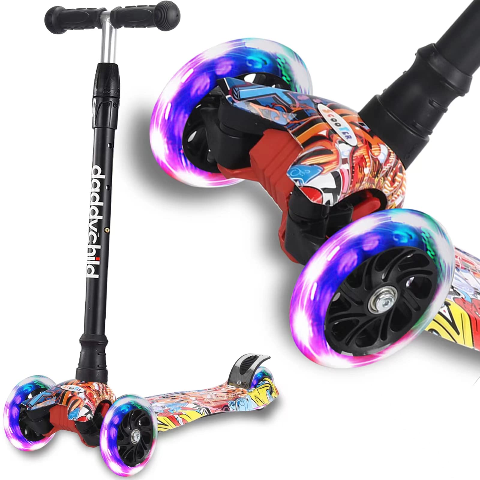 Photo 1 of 3 Wheel Scooters for Kids, Kick Scooter for Toddlers 3-14 Years Old, Boys and Girls Scooter with Light Up Wheels, Mini Scooter for Children