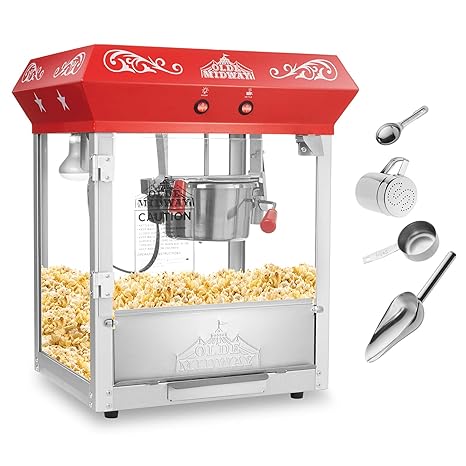Amazon.com: Olde Midway - Máquina para hacer palomitas de ...