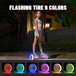 SIMATE Scooter, Colorful LED Light-Up