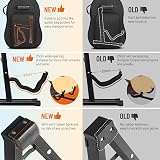 CAHAYA Folding Guitar Stand Universal A-Frame Metal Portable Black view 4