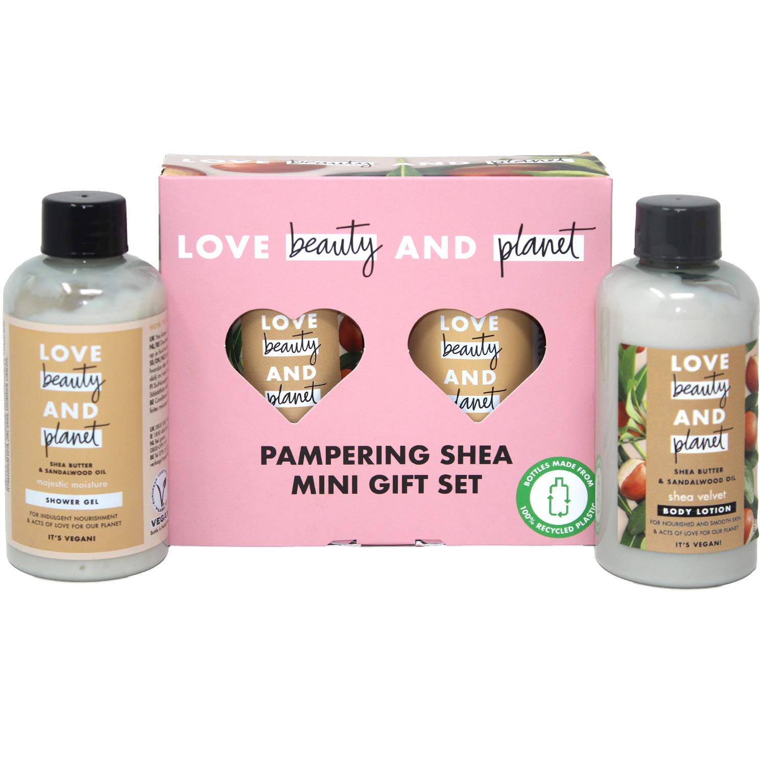 love beauty and planet shea butter and sandalwood body wash