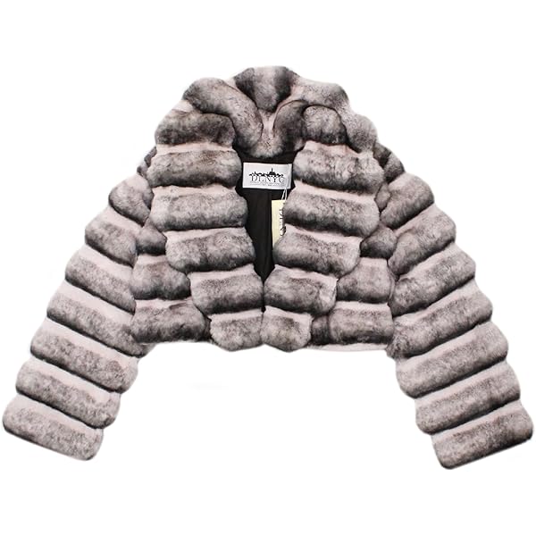 Amazon.com: Rex Rabbit Chinchilla Fur Jacket - Super Soft : Sports