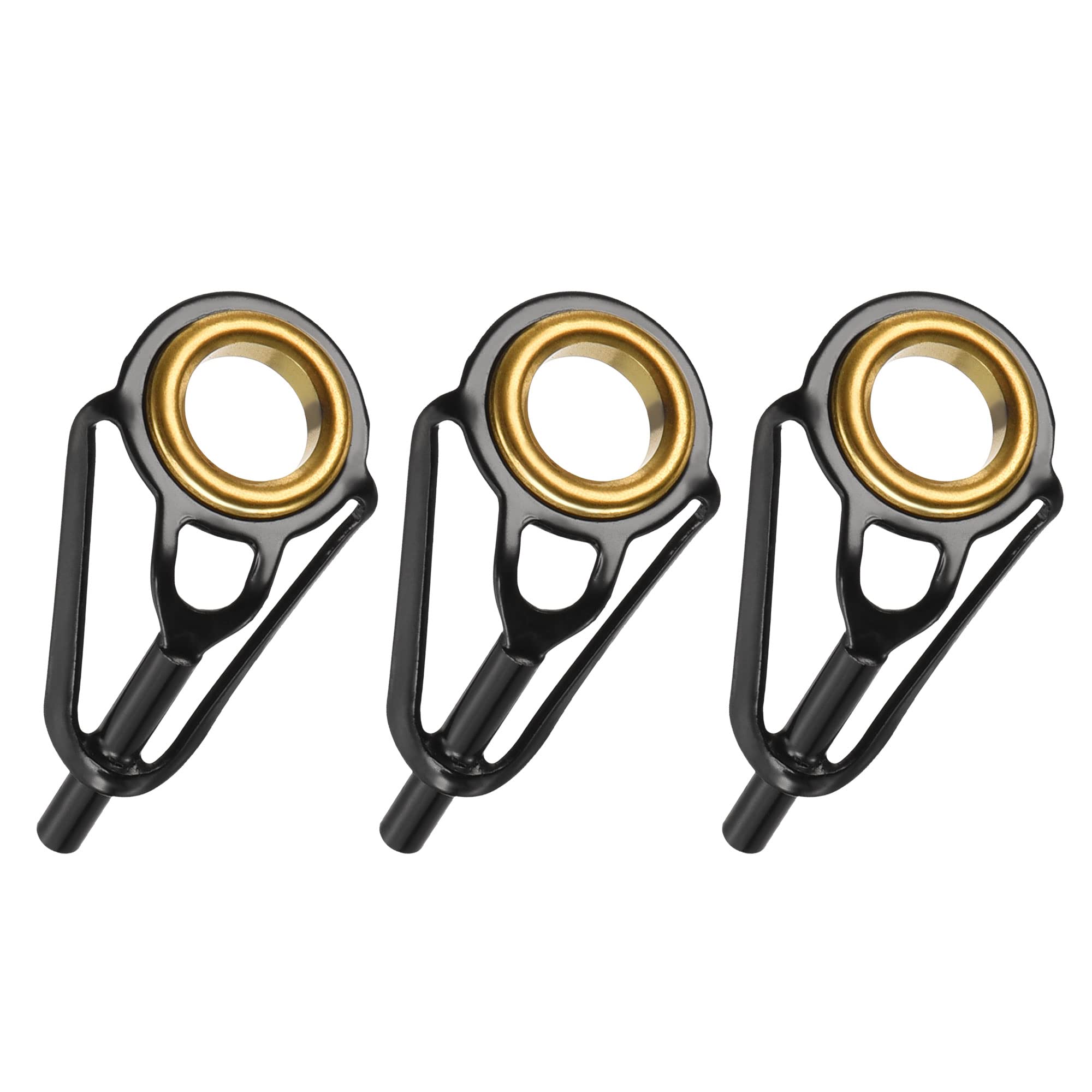 PATIKIL 1.6mm Tube Dia Fishing Rod Tips Repair Kit, 3pcs Stainless Steel Ring Guide for Saltwater Freshwater Fishing