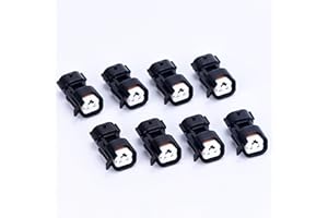 DECKBU 8 pcs Fuel Injector Adapter Connector Kit Replacement for EV1 to USCAR EV6 & EV14 LS1 LS2 LS3 All kinds of adapter connectors (CYX003)