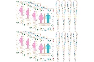 Ireer 8 Sets Bathroom Pass Restroom Passes, Unbreakable Bathroom Classroom Passes Durable Bathroom Tag with Key Holder Keychain Sign for Office Nurse Boy Girl (Polka Dot Style)