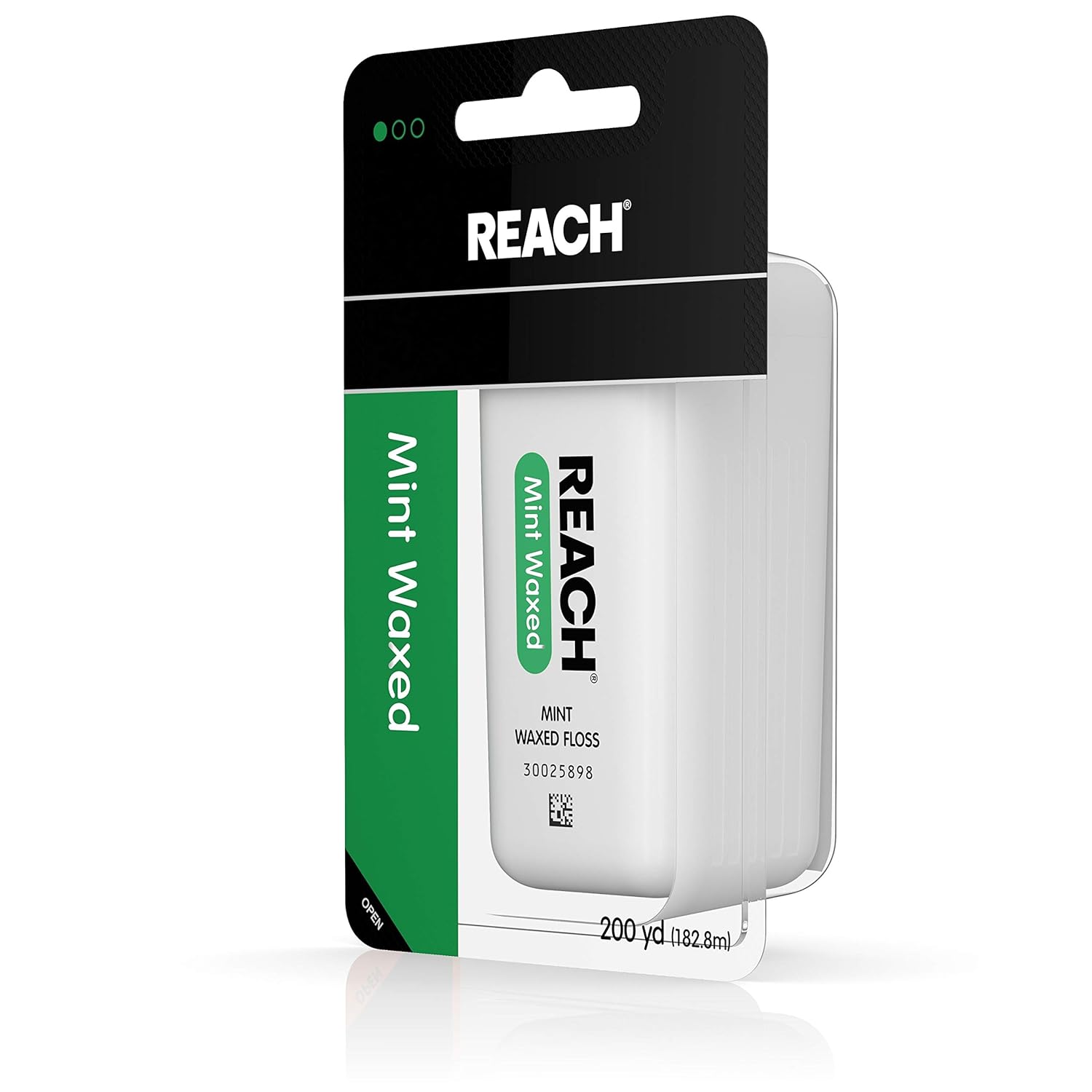 Reach Waxed Dental Floss for Plaque and Food Removal, Refreshing Mint Flavor, 200 Yards, 1 Count : Beauty