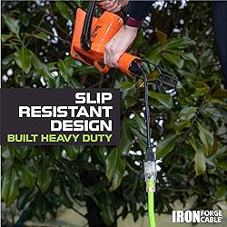 IRON FORGE CABLE 50 Ft Neon Green Extension Cord