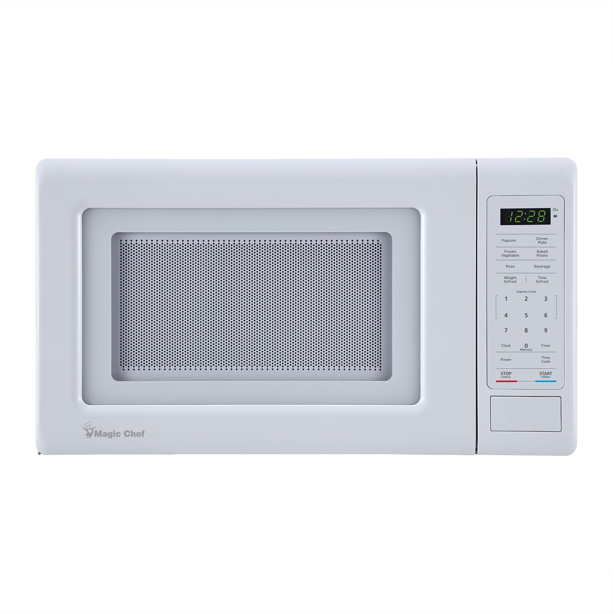 Photo 1 of Magic Chef MC77MW Countertop Microwave Oven, Small Microwave for Compact Spaces, 700 Watts, 0.7 Cubic Feet, White