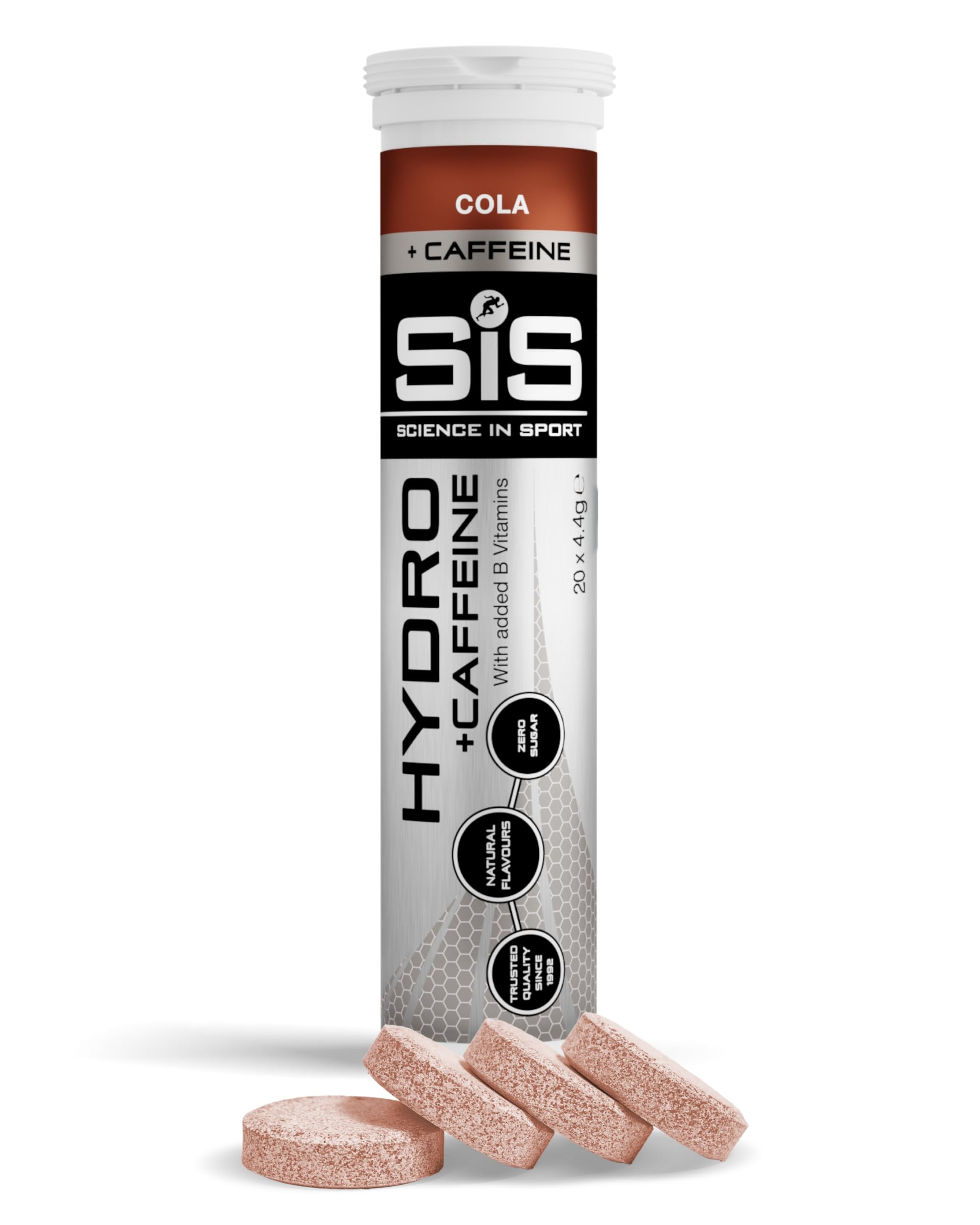 Science in Sport Hydro Electrolyte Tablets 20 pcs. Cola + Caffeine โ Vegan & Gluten-Free, with Sodium, Calcium, Potassium & Magnesium for Balanced Electrolyte Levels (Packaging May Vary) โ image 1