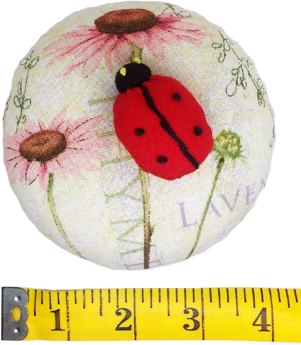 PeavyTailorEmery Pin Cushion 10 oz Needle Storage Organizer, Handmade pin Cushions for Sewing. Cute Shaped Needle Cushion for Sewing DIY Crafts - Ladybug Red