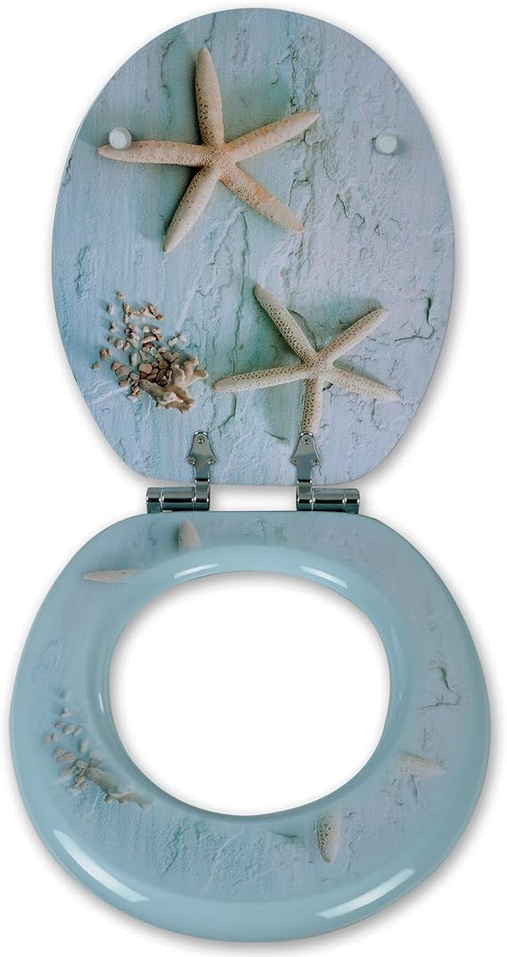 eSituro Wooden Soft Close Toilet Seat with Buffers Pans Cover Lid Loo