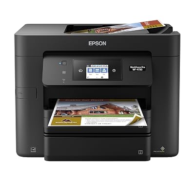 Epson WorkForce Pro WF-4730 Wireless All-in-One Color Inkjet Printer, Copier, Scanner with Wi-Fi Direct, Amazon Dash Replenishment Ready