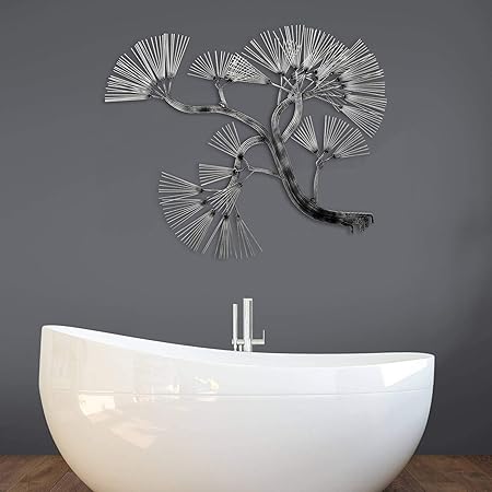 Inhouse Tree Of Life Antique White Color Metal Wall Art Decorative Home Decor Wall Hanging Sculpture Amazon Co Uk Kitchen Home