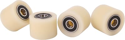 LASANA SMART MACHINES 40mm Nylon Roller Wheel 10mm Bearing PA6G Machined EU Made