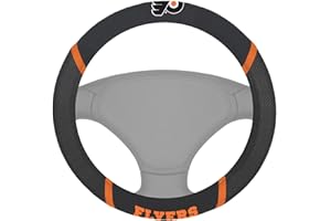 Fanmats NHL Philadelphia Flyers Polyester Steering Wheel Cover 15"x15"