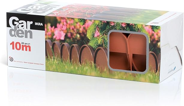 Zanvic Bordura para jardín Line Medida, 9 cm x 10 m, 20 Piezas x ...